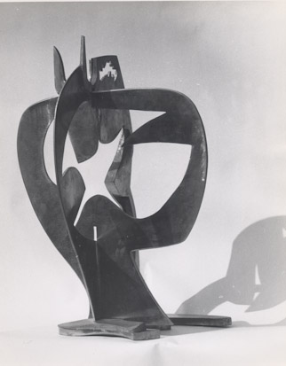 Photo of sculpture by William Calfee, Summer, 1964